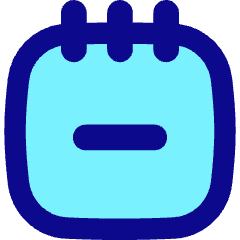 Notepad Subtract Icon from Flex Pop Set