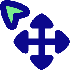 Arrow Cursor Move Icon from Flex Pop Set