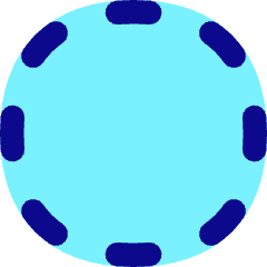 Select Circle Area 1 Icon from Flex Pop Set