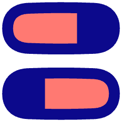 Dashboard Horizontal Pills Split 1 Icon from Flex Pop Set