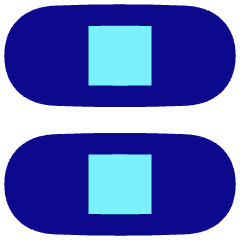 Dashboard Horizontal Pills Thirds Icon from Flex Pop Set