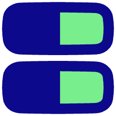 Dashboard Horizontal Rectangle Half Icon from Flex Pop Set