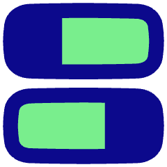 Dashboard Horizontal Rectangle Split 2 Icon from Flex Pop Set