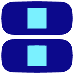 Dashboard Horizontal Rectangle Thirds Icon from Flex Pop Set
