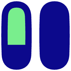 Dashboard Vertical Pills Split 4 Icon from Flex Pop Set