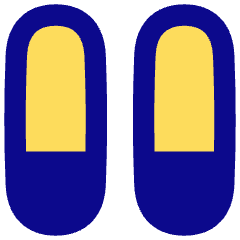 Dashboard Vertical Pills Split Bottom Icon from Flex Pop Set