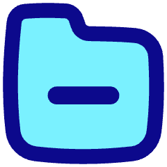 Folder Delete Icon from Flex Pop Set