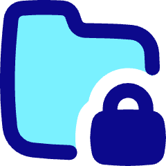 Folder Lock Icon from Flex Pop Set