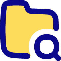 Folder Search Icon from Flex Pop Set