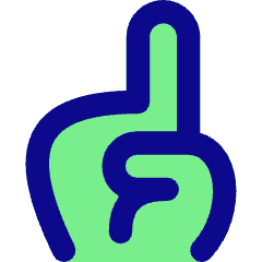 Number One Hand Icon from Flex Pop Set