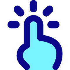 One Finger Long Tap Icon from Flex Pop Set