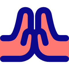 Praying Hand Icon from Flex Pop Set