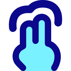 Two Finger Tap Icon from Flex Pop Set