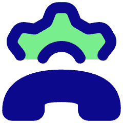 Customer Support Setting Icon from Flex Pop Set