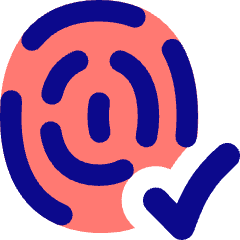 Fingerprint Check Validate Icon from Flex Pop Set