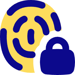 Fingerprint Lock Privacy Icon from Flex Pop Set