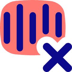 Voice Activation Delete Cross Icon from Flex Pop Set