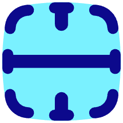Border Horizontal Icon from Flex Pop Set