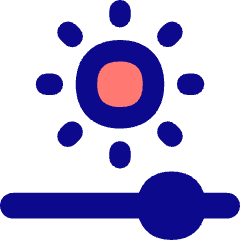 Brightness Slider Horizontal Icon from Flex Pop Set