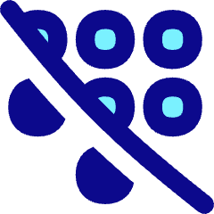 Dial Pad Disable 1 Icon from Flex Pop Set