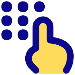 Dial Pad Finger 1 Icon from Flex Pop Set