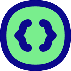 Braces Circle Icon from Flex Pop Set