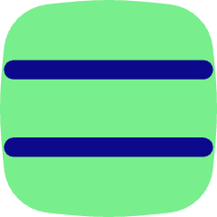 Equal Sign Icon from Flex Pop Set