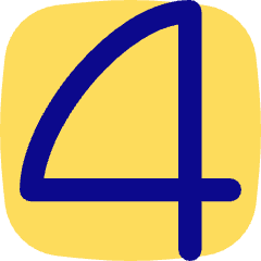 Number Four Icon from Flex Pop Set