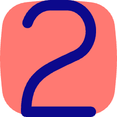Number Two Icon from Flex Pop Set
