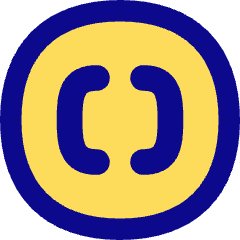 Square Brackets Circle Icon from Flex Pop Set