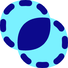 Pathfinder Circle Intersect Icon from Flex Pop Set