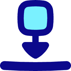 Move Down Icon from Flex Pop Set