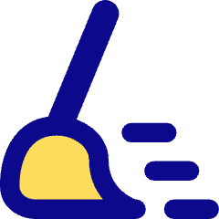 Clean Broom Wipe Icon from Flex Pop Set