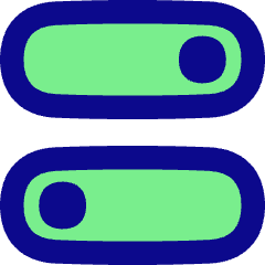 Horizontal Toggle Button Icon from Flex Pop Set