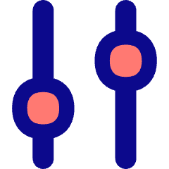 Vertical Slider 4 Icon from Flex Pop Set