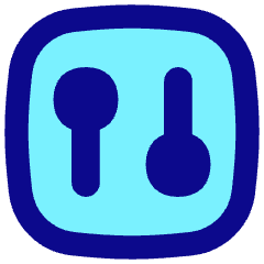 Vertical Slider Square Icon from Flex Pop Set