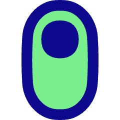 Vertical Toggle Button Single Top Icon from Flex Pop Set