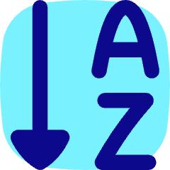 Ascending Alphabetical Order Icon from Flex Pop Set