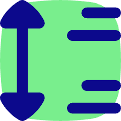 Paragraph Spacing Icon from Flex Pop Set
