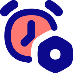 Alarm Clock Setting Bolt Nut Icon from Flex Pop Set
