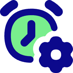 Alarm Clock Setting Gear Icon from Flex Pop Set