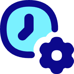 Clock Setting Gear Icon from Flex Pop Set