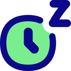Snooze Clock Icon from Flex Pop Set