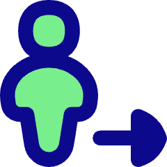 User Full Body Following Icon from Flex Pop Set