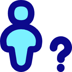 User Full Body Question Query Icon from Flex Pop Set