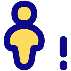 User Full Body Warning Icon from Flex Pop Set