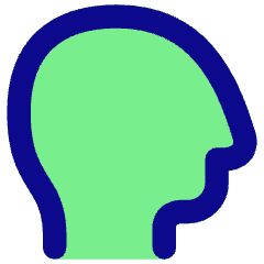 User Head Side Icon from Flex Pop Set