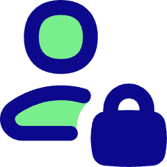 User Lock Privacy Icon from Flex Pop Set