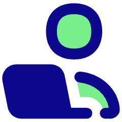 User Work Laptop Icon from Flex Pop Set