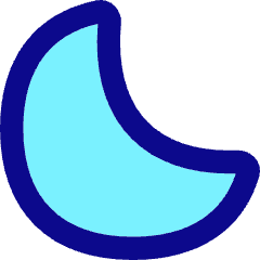 Angled Moon Icon from Flex Pop Set